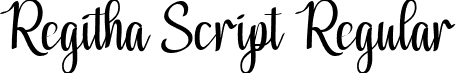 Regitha Script Regular font - Regitha Script.ttf