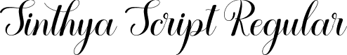 Sinthya Script Regular font - Sinthya Script otf.otf