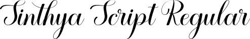 Sinthya Script Regular font - Sinthya Script ttf.ttf