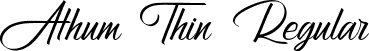 Athum Thin Regular font - Athum Thin.ttf