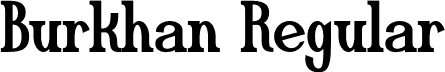 Burkhan Regular font - Burkhan.otf