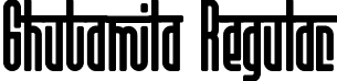 Ghutamila Regular font - Ghutamila.ttf