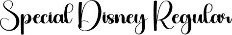 Special Disney Regular font - Special-Disney.otf