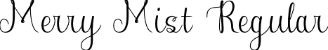 Merry Mist Regular font - Merry Mist.otf