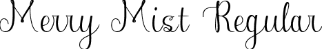 Merry Mist Regular font - Merry Mist.ttf