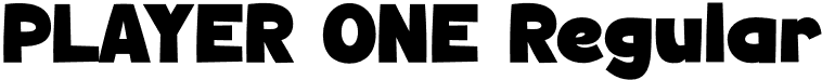 PLAYER ONE Regular font - PLAYER_ONE.otf