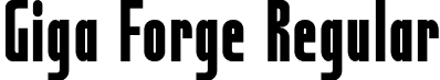 Giga Forge Regular font - Giga Forge.otf