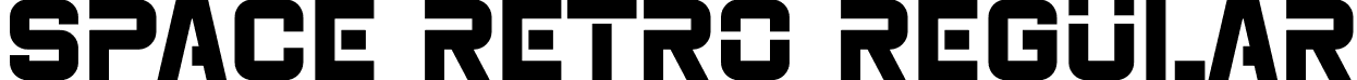 Space Retro Regular font - Space Retro.otf