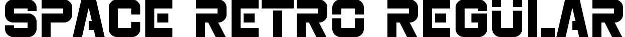 Space Retro Regular font - Space Retro.ttf