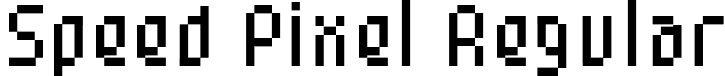 Speed Pixel Regular font - SpeedPixel-Regular.ttf