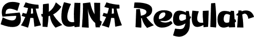 SAKUNA Regular font - SAKUNA.otf