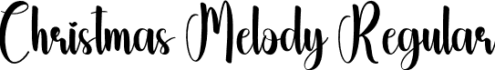 Christmas Melody Regular font - Christmas-Melody.otf