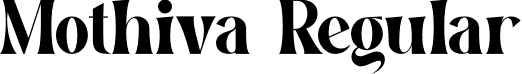 Mothiva Regular font - Mothiva-Regular.otf