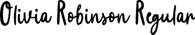 Olivia Robinson Regular font - Olivia Robinson.otf