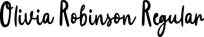 Olivia Robinson Regular font - Olivia Robinson.ttf