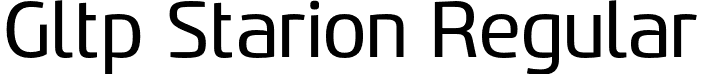 Gltp Starion Regular font - GltpStarion-Regular.otf