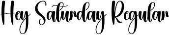 Hey Saturday Regular font - Hey-Saturday.otf