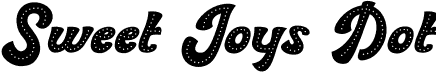 Sweet Joys Dot font - SweetJoysDot-p7K0K.otf