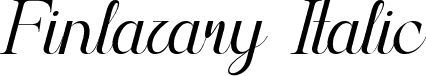 Finlazary Italic font - Finlazary-Italic.ttf
