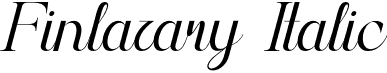 Finlazary Italic font - Finlazary-Italic.otf
