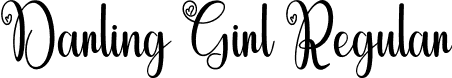 Darling Girl Regular font - Darling-Girl.otf