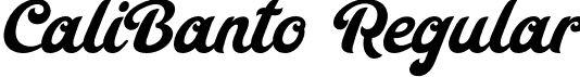 CaliBanto Regular font - CaliBanto_Main.otf
