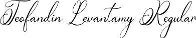 Teofandin Levantamy Regular font - Teofandin-Levantamy.ttf
