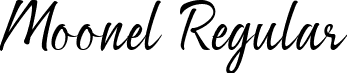 Moonel Regular font - Moonel.ttf