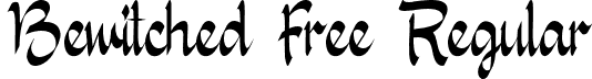 Bewitched Free Regular font - Bewitched-Free.otf