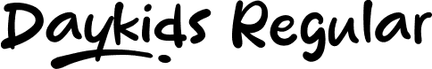 Daykids Regular font - Daykids.ttf