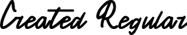 Created Regular font - Created2.ttf