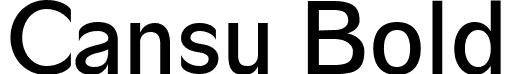 Cansu Bold font - Cansu-Regular.ttf