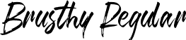 Brusthy Regular font - Brusthy.ttf