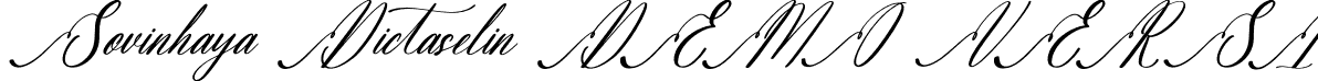 Sovinhaya Dictaselin DEMO VERSI font - Sovinhaya-Dictaselin-Italic-DEMO-VERSION.otf