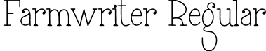 Farmwriter Regular font - Farmwriter.otf