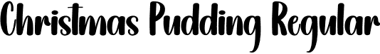 Christmas Pudding Regular font - Christmas-Pudding.otf