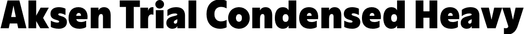 Aksen Trial Condensed Heavy font - AksenTrial-CondensedHeavy.otf