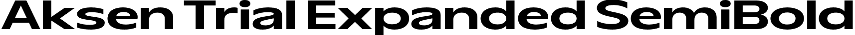 Aksen Trial Expanded SemiBold font - AksenTrial-ExpandedSemiBold.otf