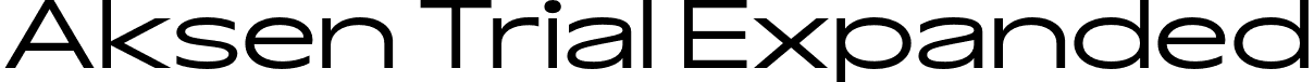 Aksen Trial Expanded font - AksenTrial-Expanded.otf