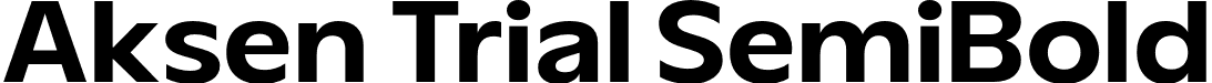 Aksen Trial SemiBold font - AksenTrial-SemiBold.otf