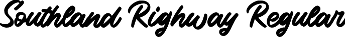 Southland Righway Regular font - SouthlandRighway-8OMMM.ttf