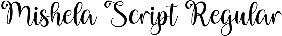 Mishela Script Regular font - Mishela-Script.otf