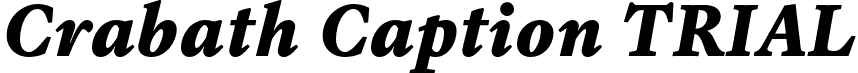 Crabath Caption TRIAL font - CrabathCaptionTRIAL-BoldItalic.otf