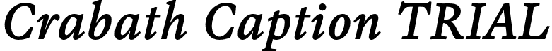 Crabath Caption TRIAL font - CrabathCaptionTRIAL-Italic.otf