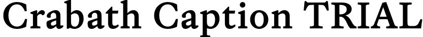 Crabath Caption TRIAL font - CrabathCaptionTRIAL-Regular.otf