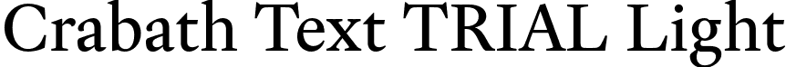 Crabath Text TRIAL Light font - CrabathTextTRIAL-Light.otf