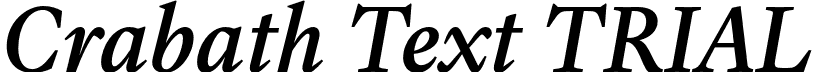 Crabath Text TRIAL font - CrabathTextTRIAL-Italic.otf