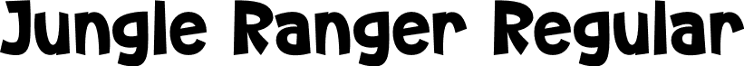 Jungle Ranger Regular font - JungleRanger.otf