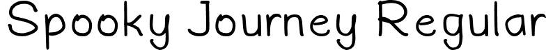 Spooky Journey Regular font - Spooky Journey-Regular Demo.otf