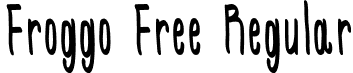 Froggo Free Regular font - FroggoFree.otf